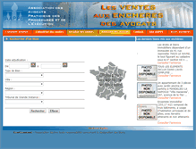 Tablet Screenshot of encheresjudiciaires.com